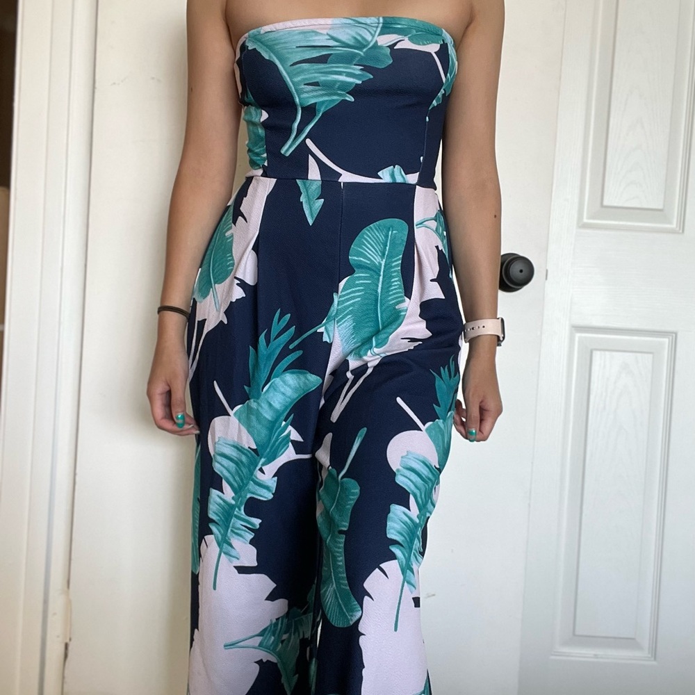 Multi-Colored Floral Jumpsuit